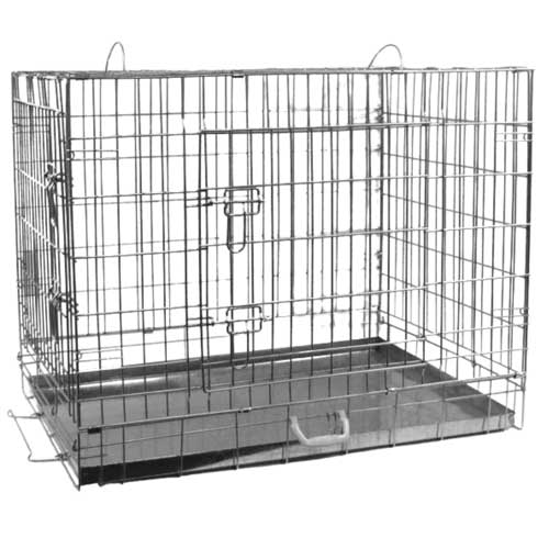 Hondenbench zilver 136x85x107cm