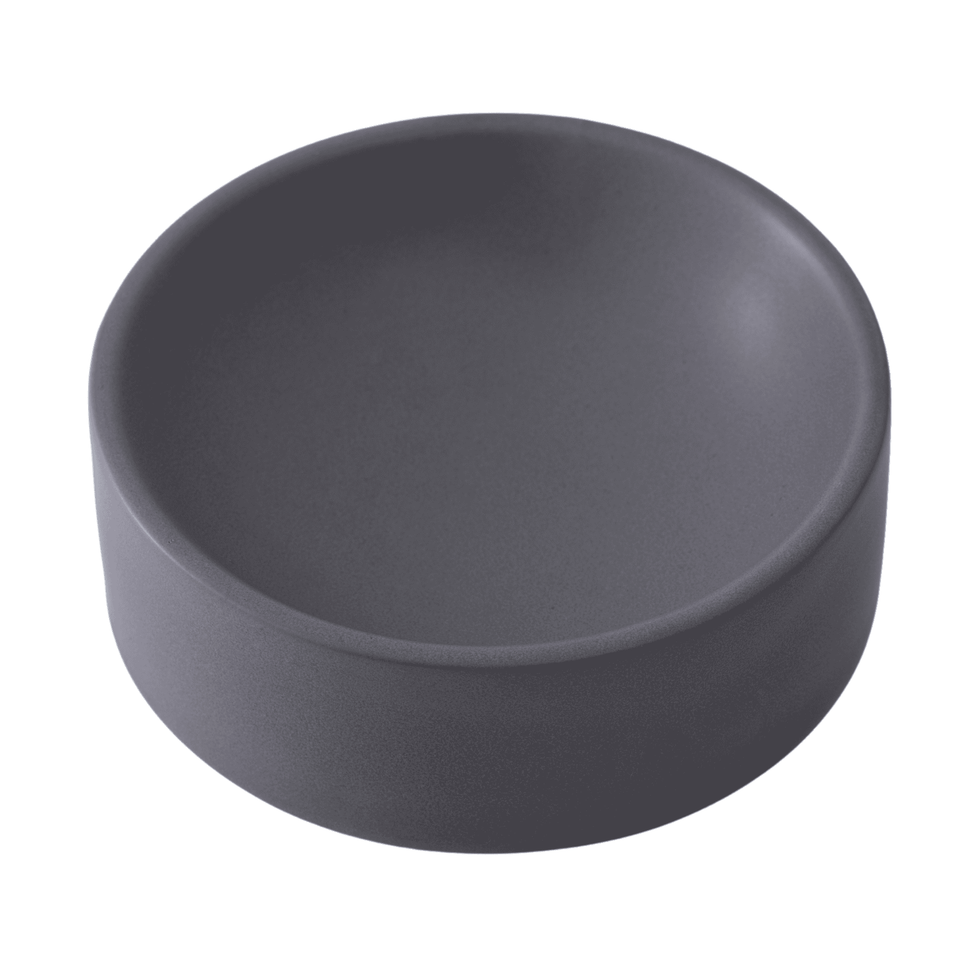 Quapas! Ceramic Food & Water Bowl Dark Grey