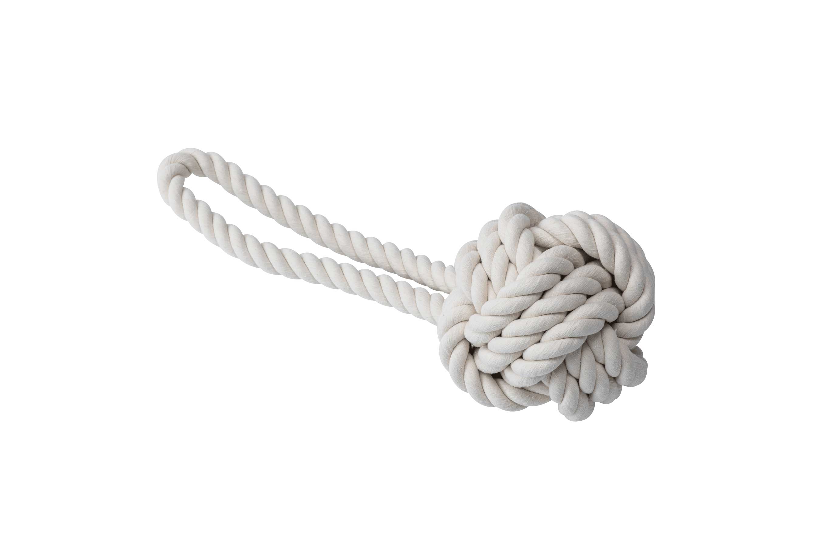 Quapas! Hundespielzeug Seil M Ball 15cm natur