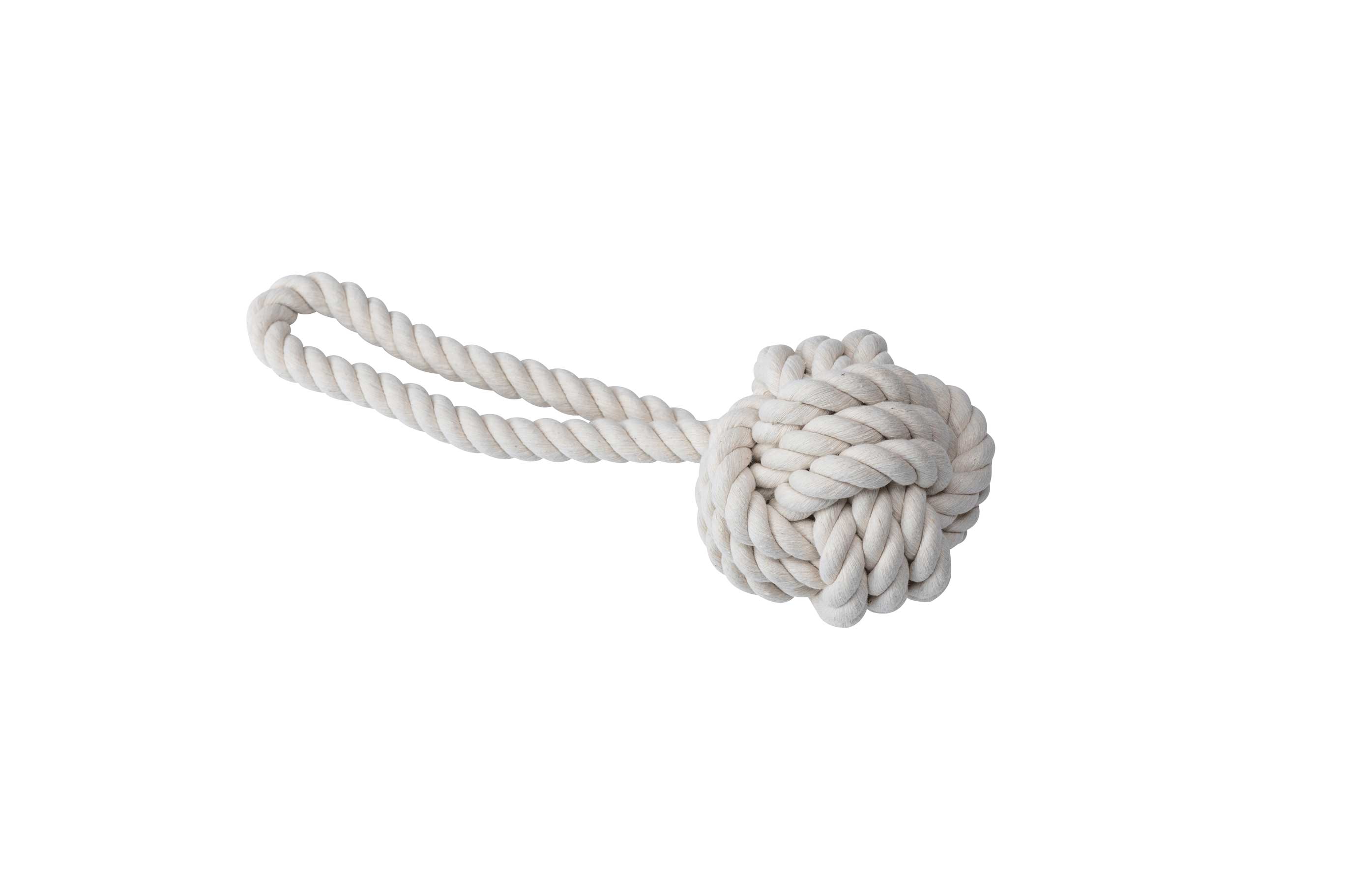 Quapas! Hundespielzeug Seil M Ball 15cm natur