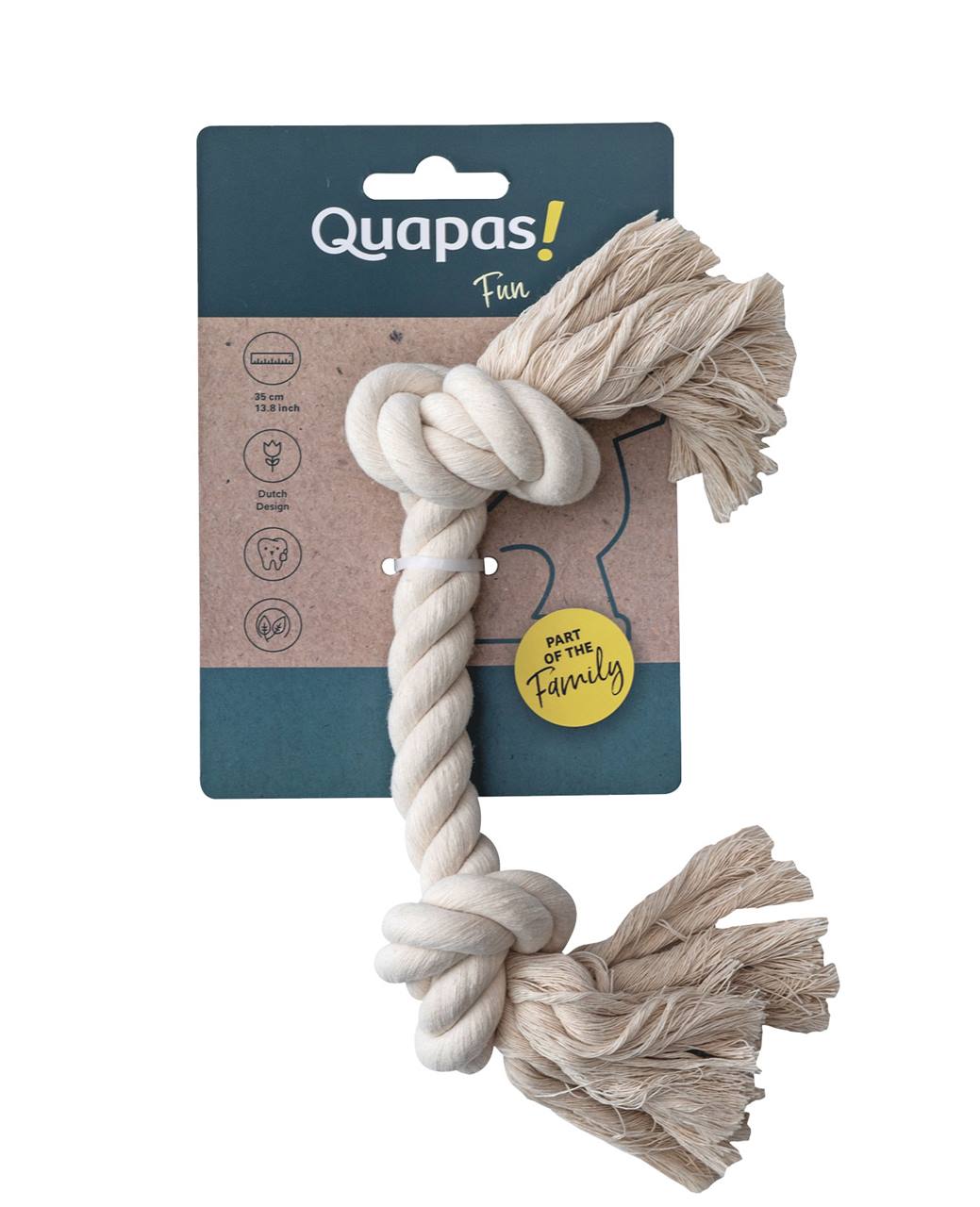 Quapas! Dog Toy Rope M Open end 35cm natural