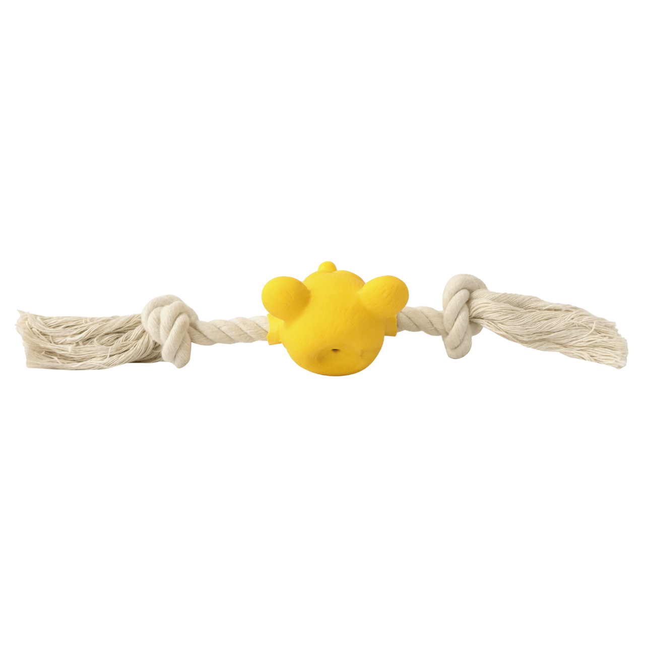 Quapas! Puppy Toy Happy Mouse with rope