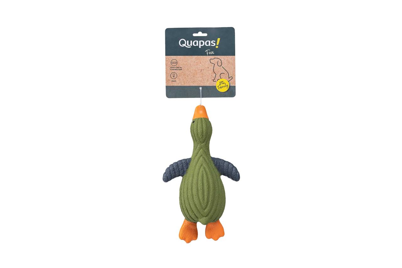 Quapas! Dog Toy Fun grain goose