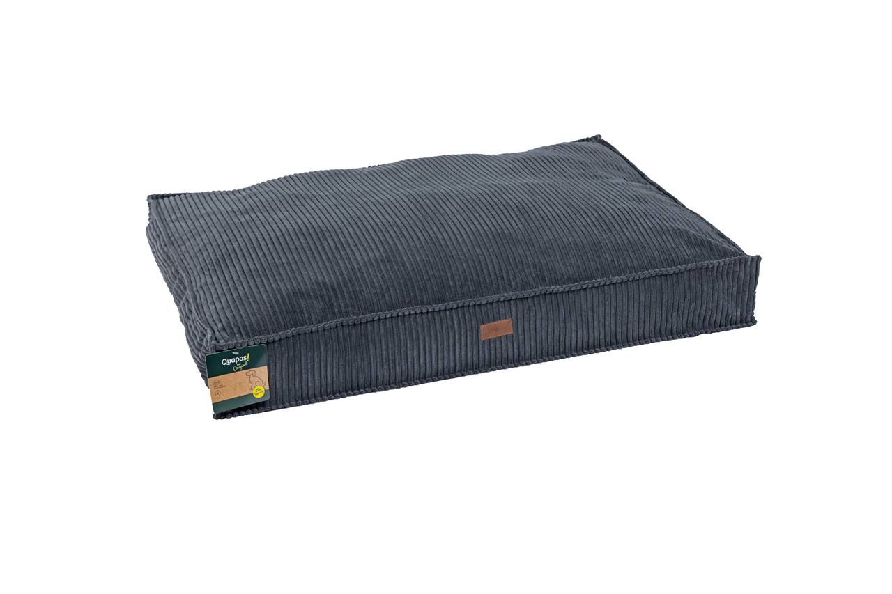 Quapas! Hondenkussen geribbeld grijs