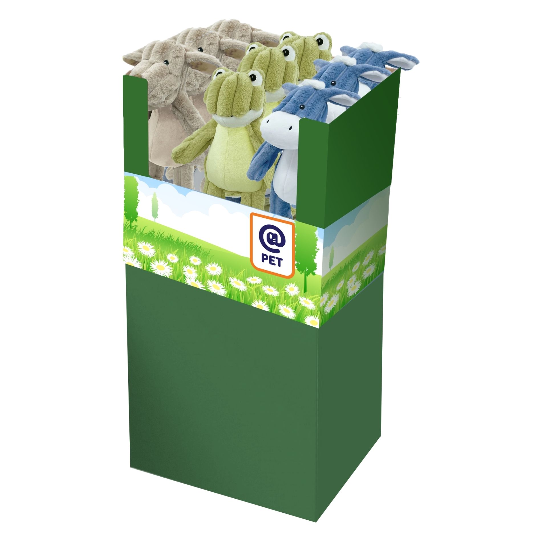 XL Dog Plush Display – 18 Pieces