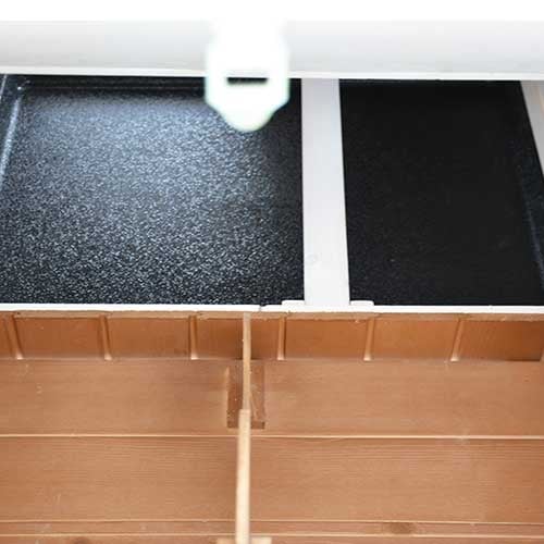 Kippenhok Mansion wit/bruin