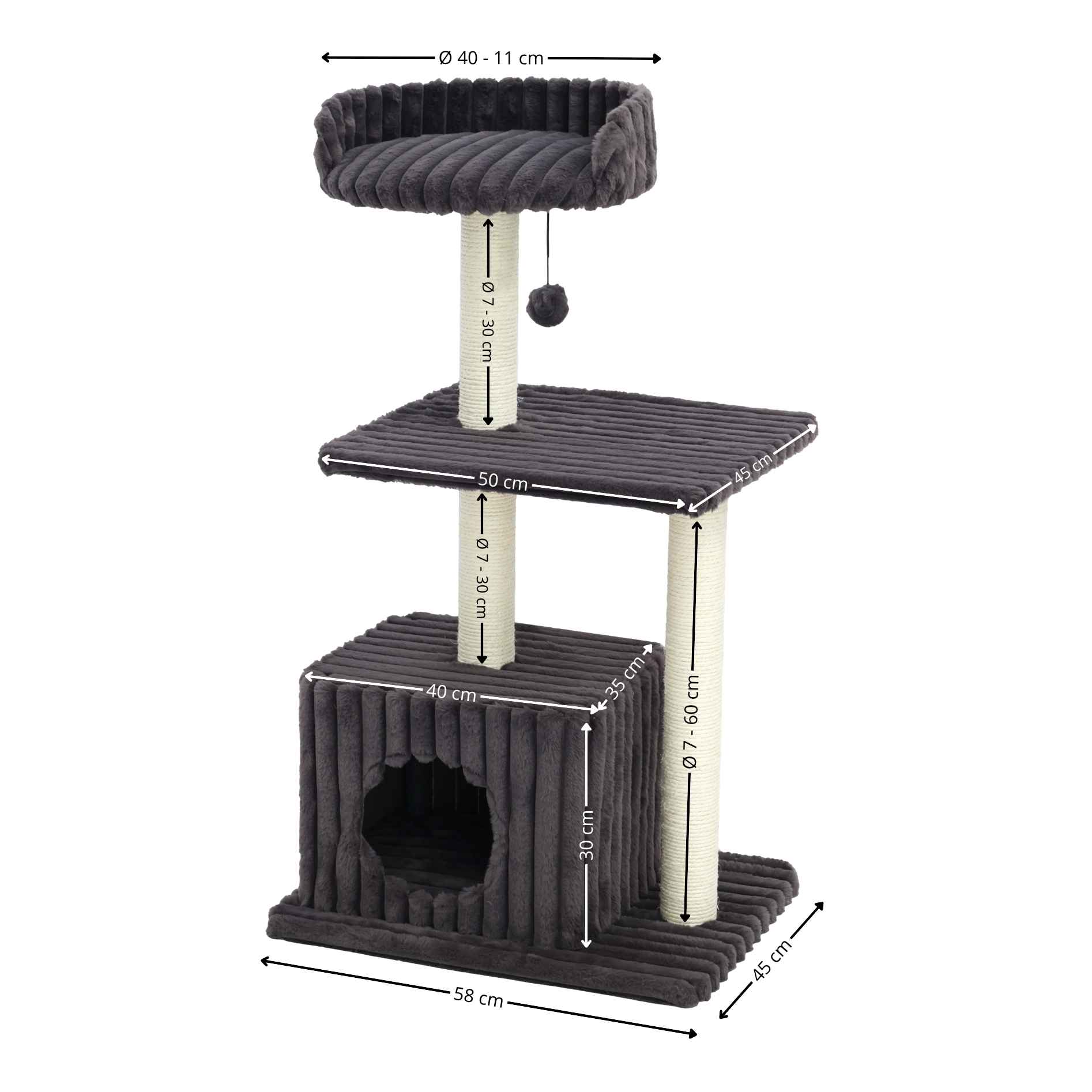 Quapas! Catscratcher Connect A1 Grey