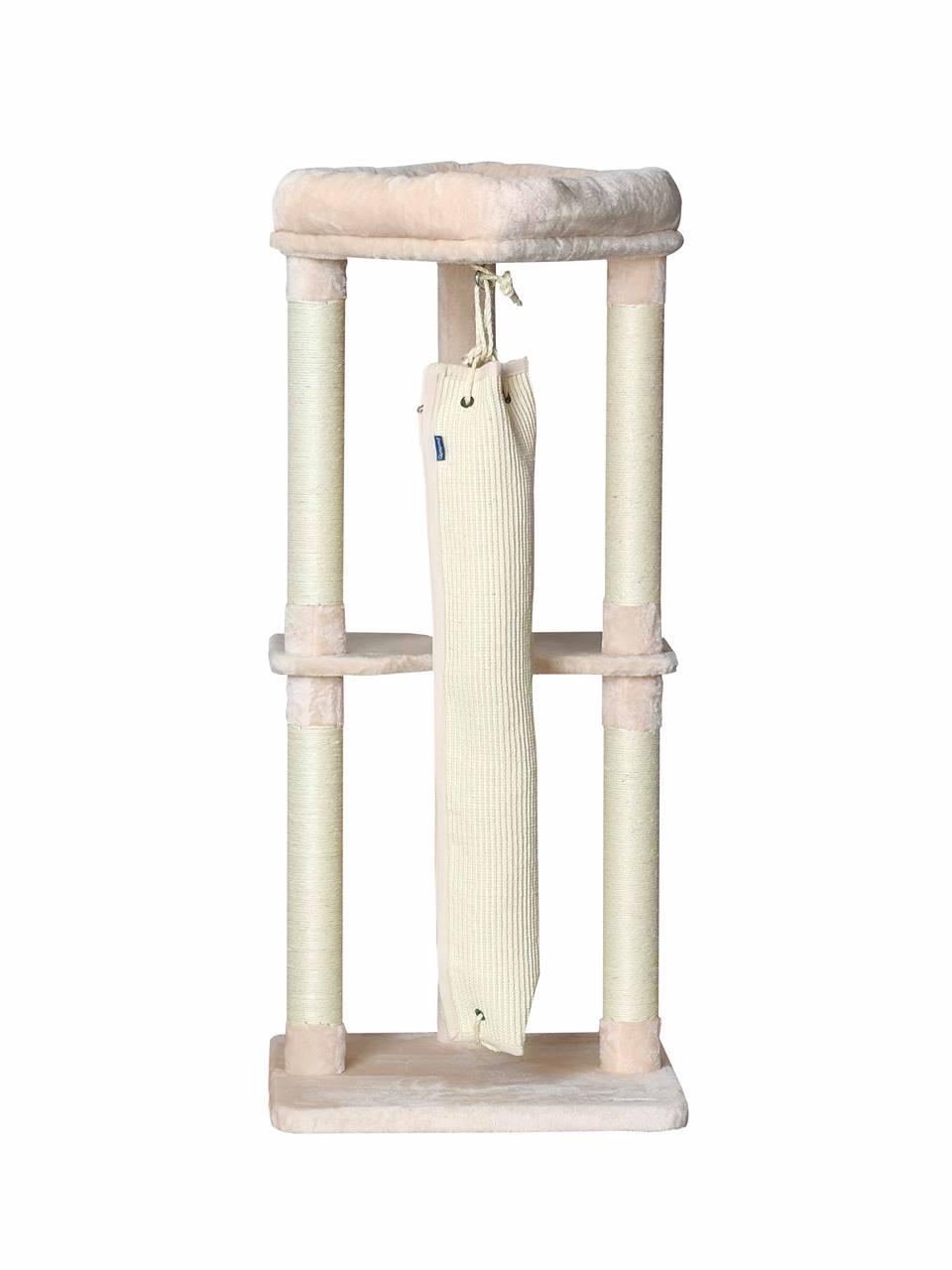 Quapas! Cat scratcher 60*60*136 climbing bag on pole beige