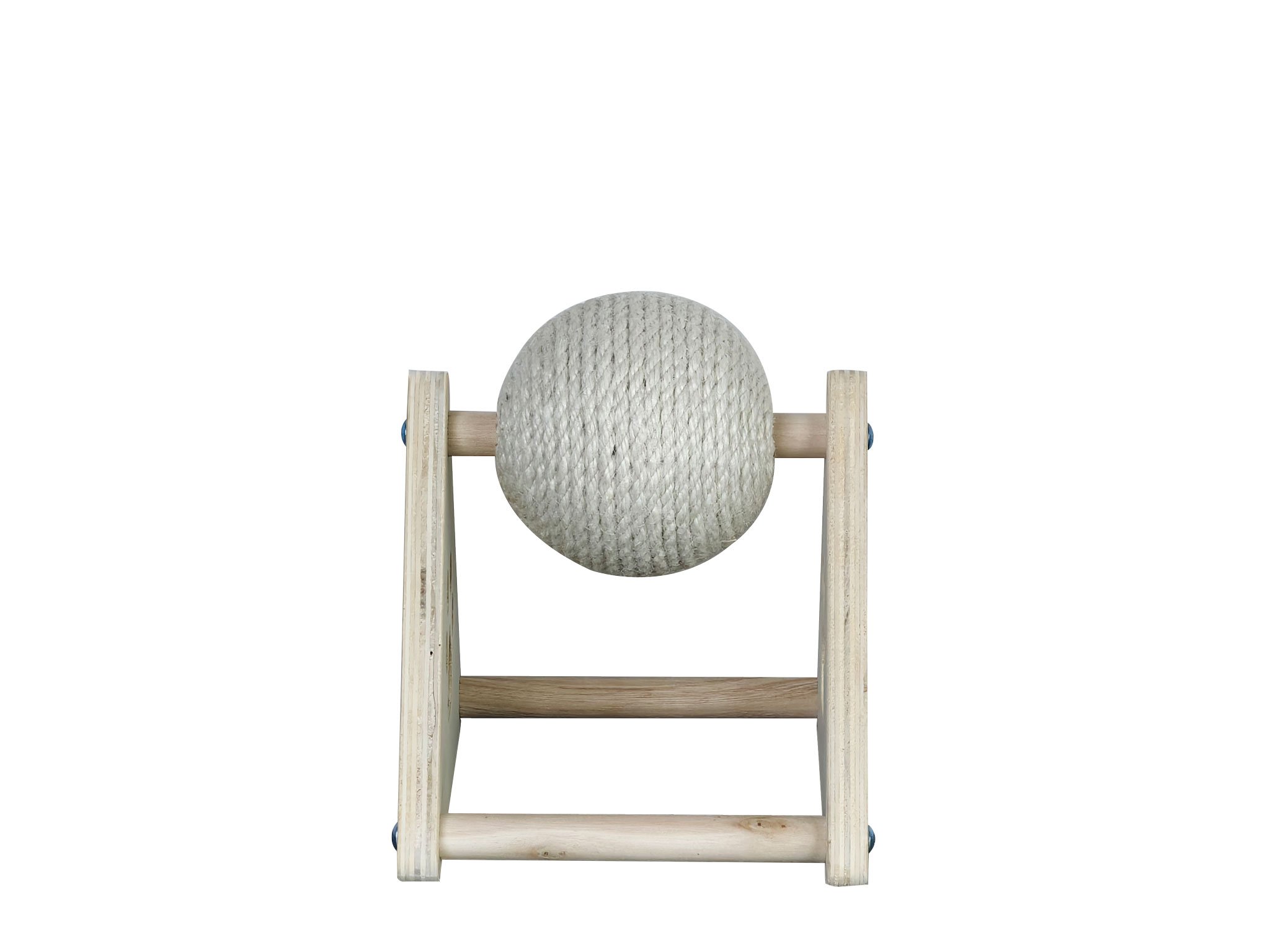 Quapas! Kat krabben witte jute bal