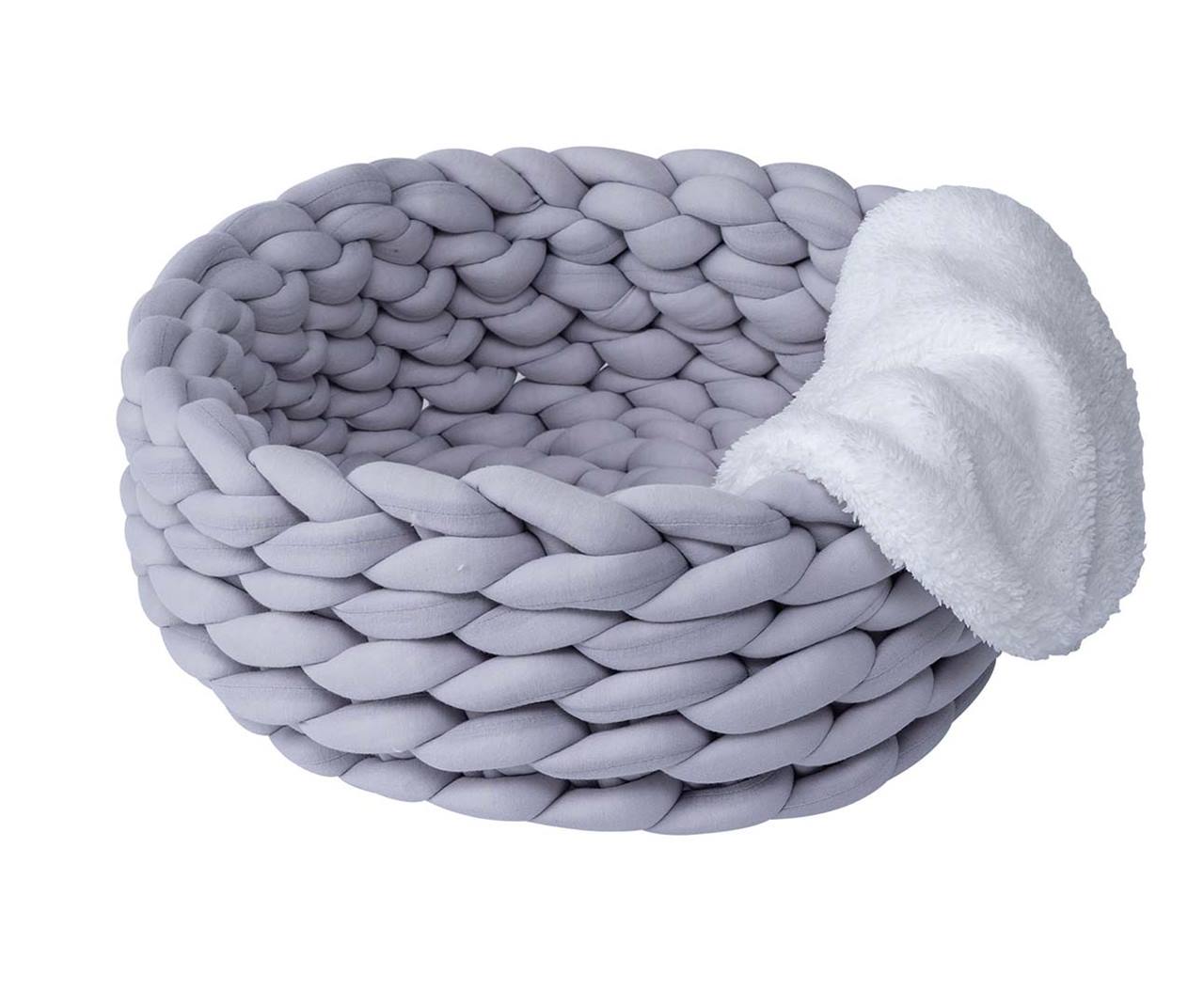 Quapas! Cat bed woven Grey