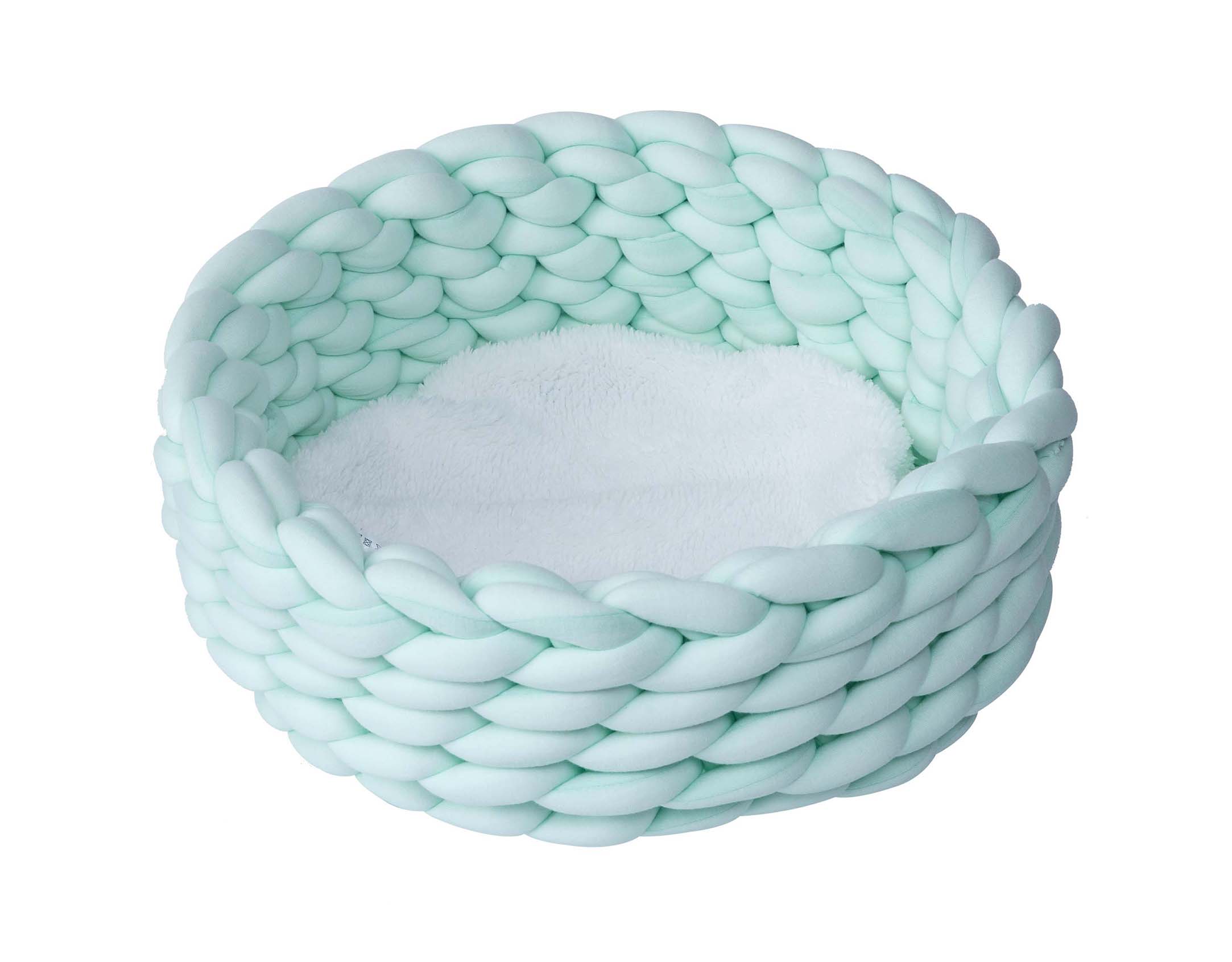 Quapas! Cat bed woven mint