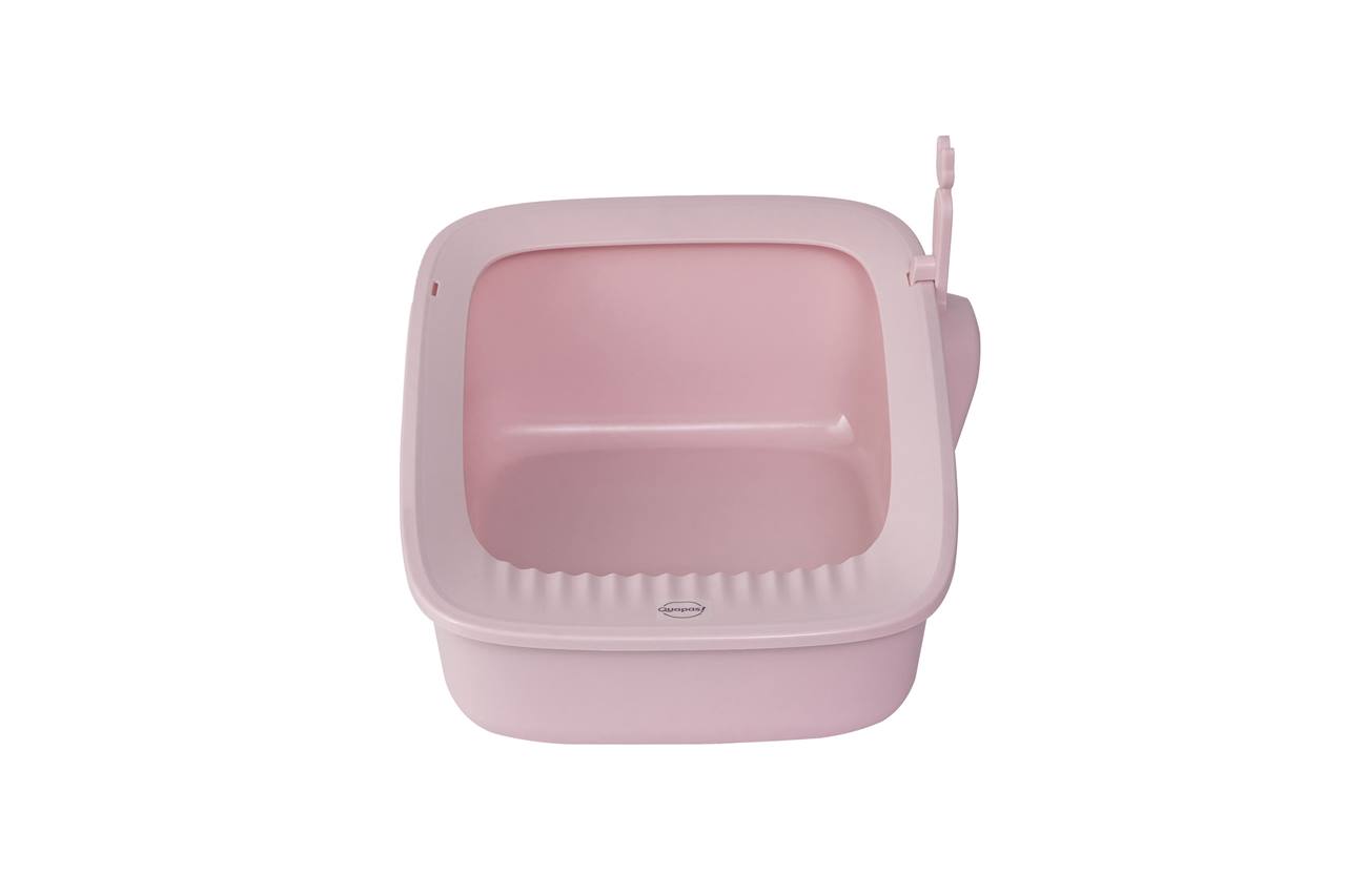 Quapas! Cat litter box Soft pink
