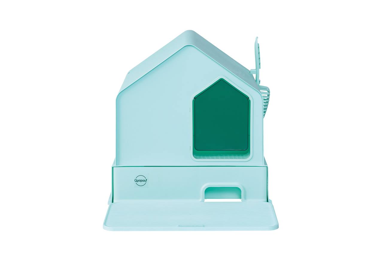 Quapas! Cat litter house Mint green