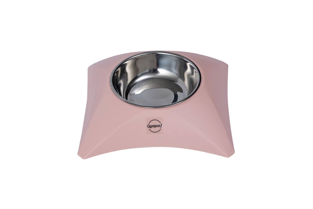 Quapas! Voerbak zacht roze