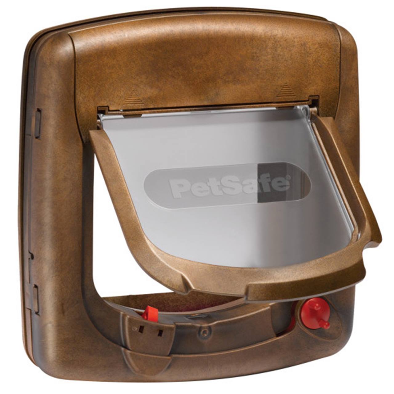 PetSafe® Staywell® Magnetic 4-Way Locking Deluxe Cat Flap, Wood grain