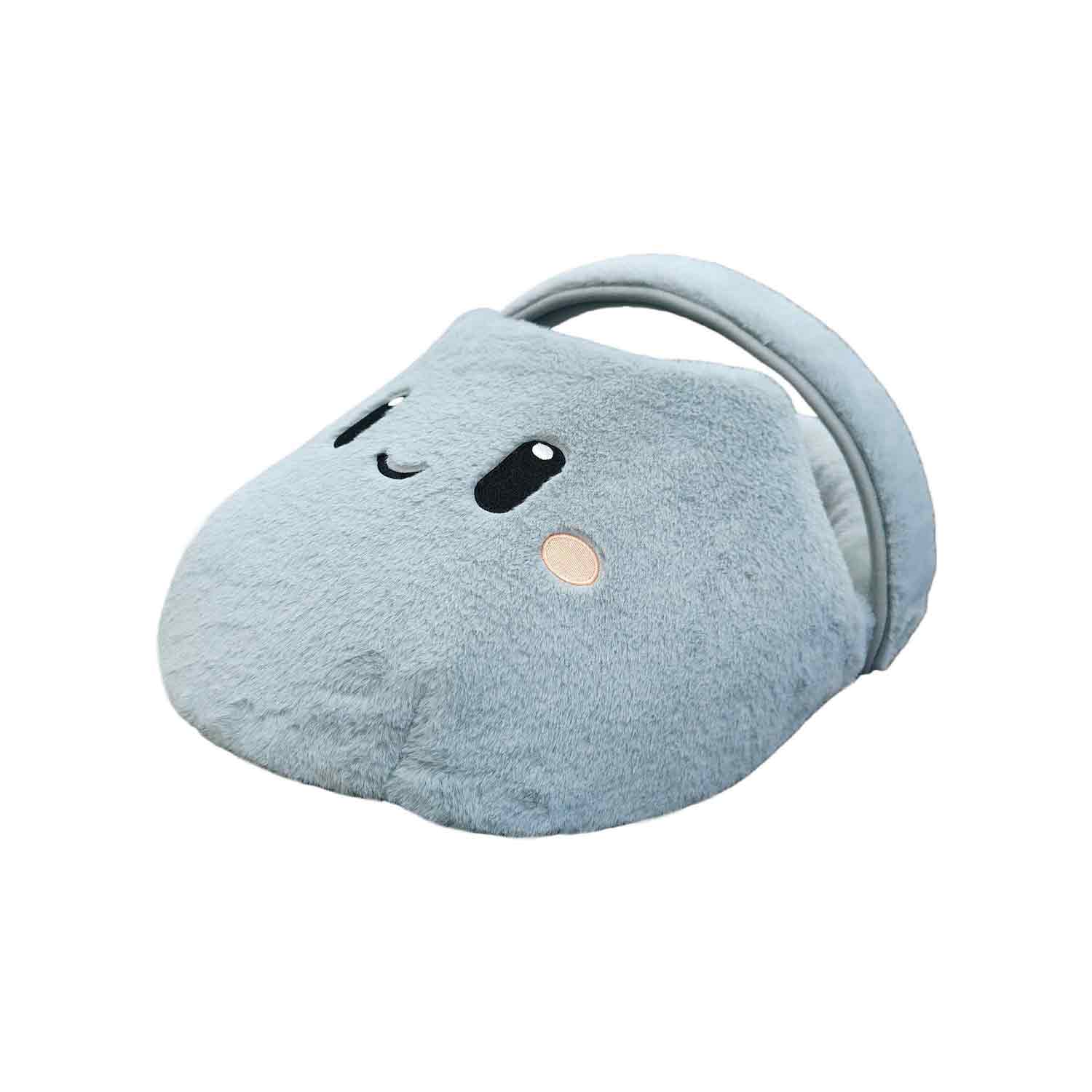 Pluche Kattenmand Slipper Grijs