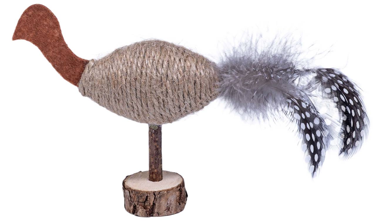 Quapas! Cat toy Hemp Ostrich