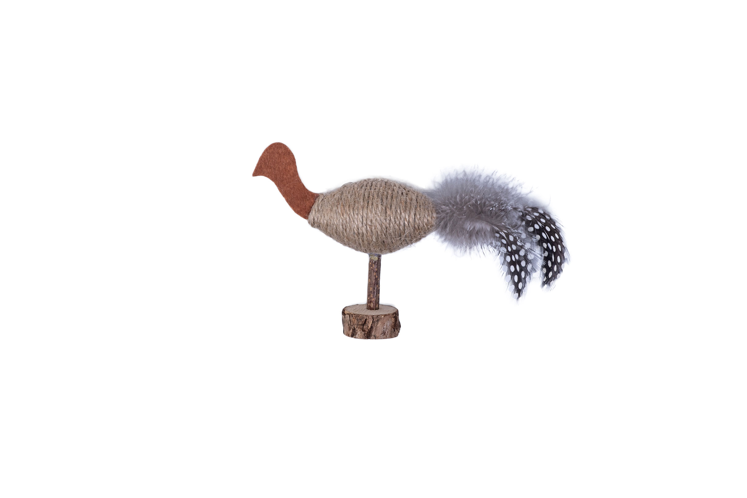 Quapas! Cat toy Hemp Ostrich