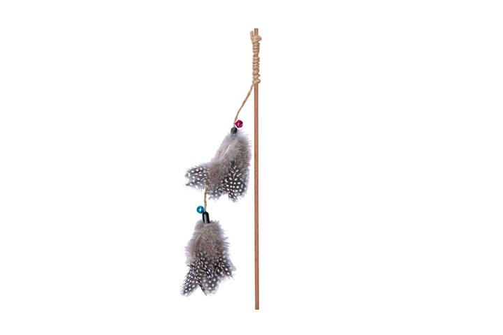 Quapas! Cat toy fishing rod feather double