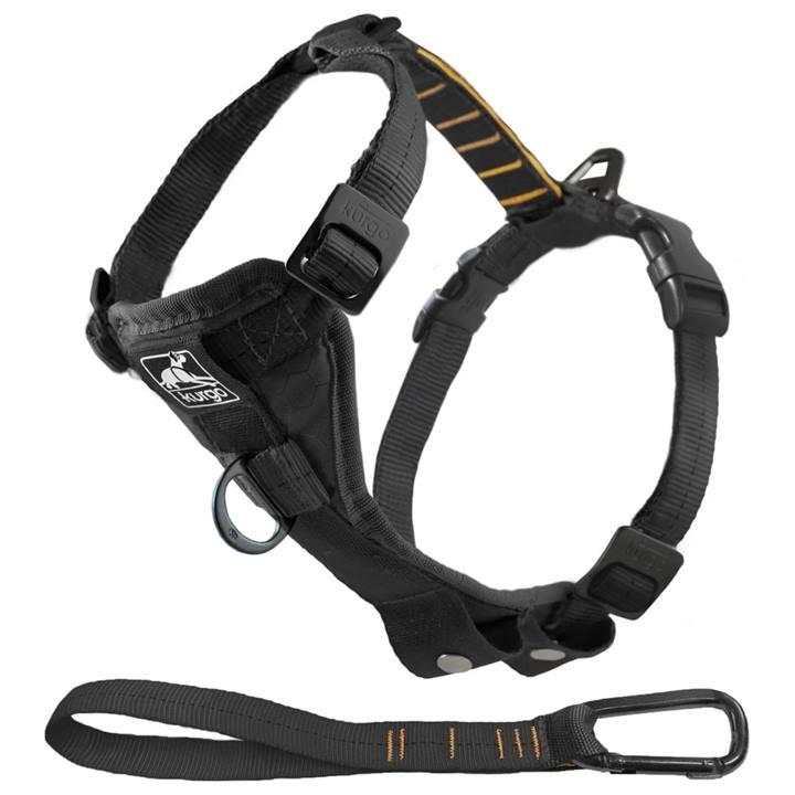 Kurgo Enhanced Strength Tru-Fit Smart Harness, Black, S