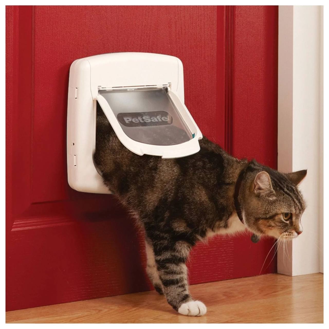 PetSafe® Staywell® Magnetic 4-Way Locking Deluxe Cat Flap, White