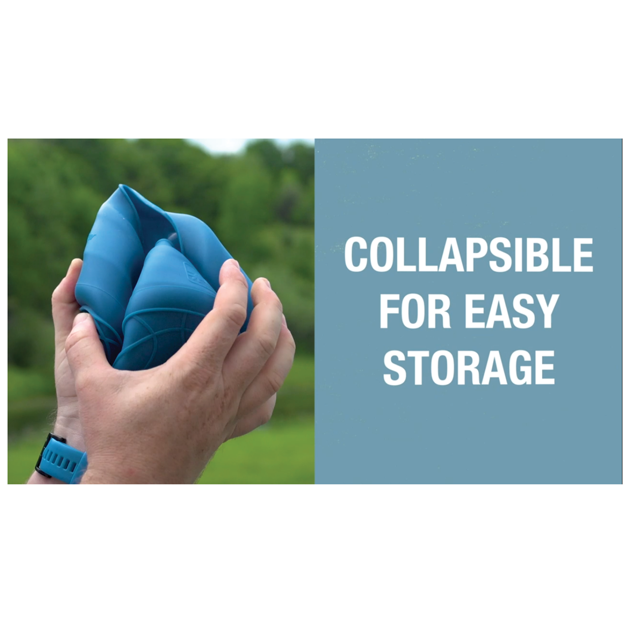 Splash Free Wander Water Bowl, Coastal Blue