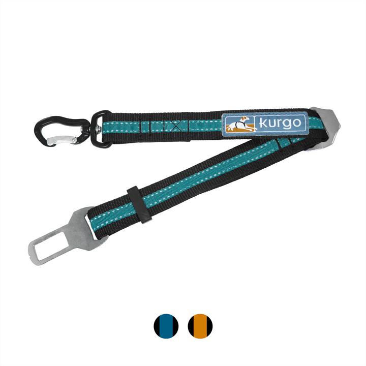 Kurgo Direct to Seatbelt Swivel Tether Blauw