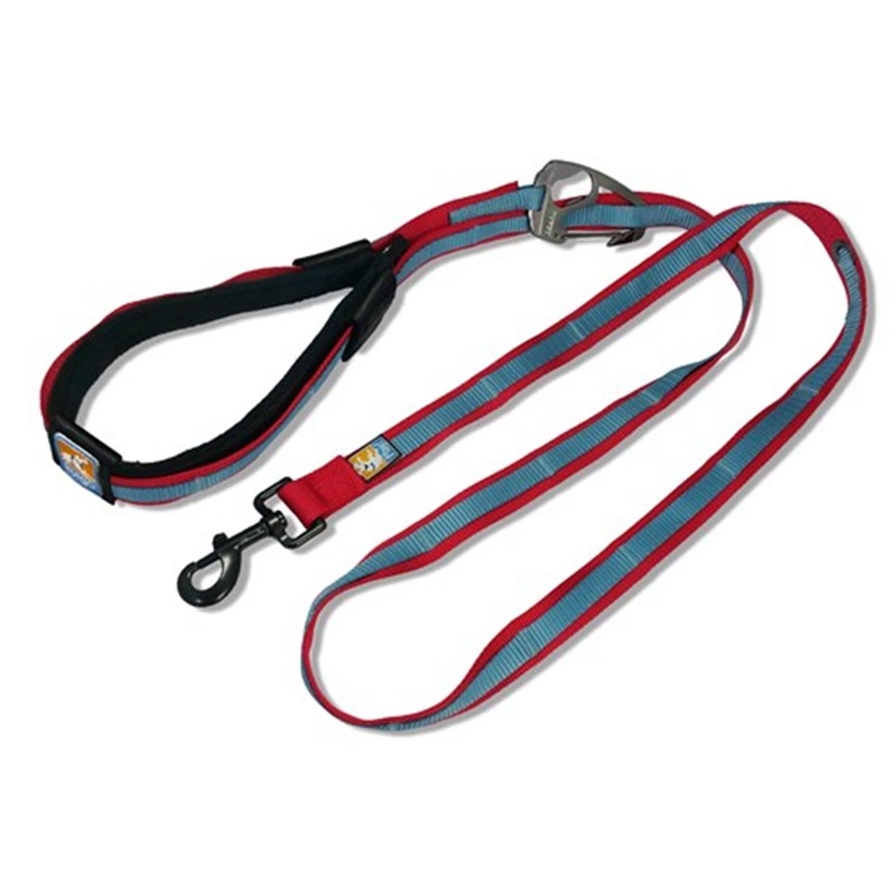 Kurgo Quantum Leash, Barn Red/Blue