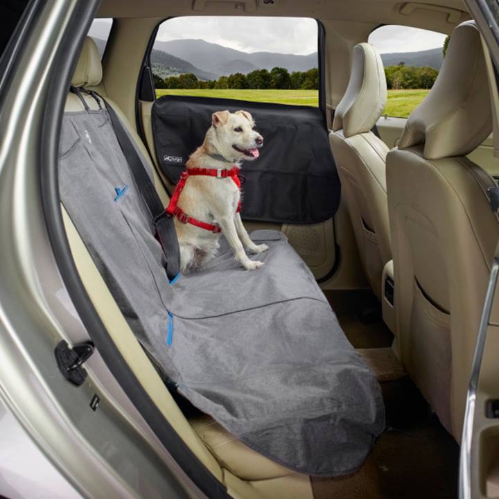 Kurgo Antislip Grip Car Seat Cover Gray
