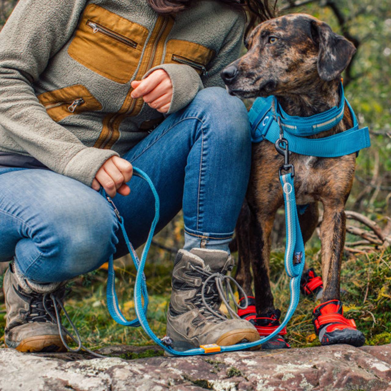 Kurgo RSG Stub Leash, Coastal Blue