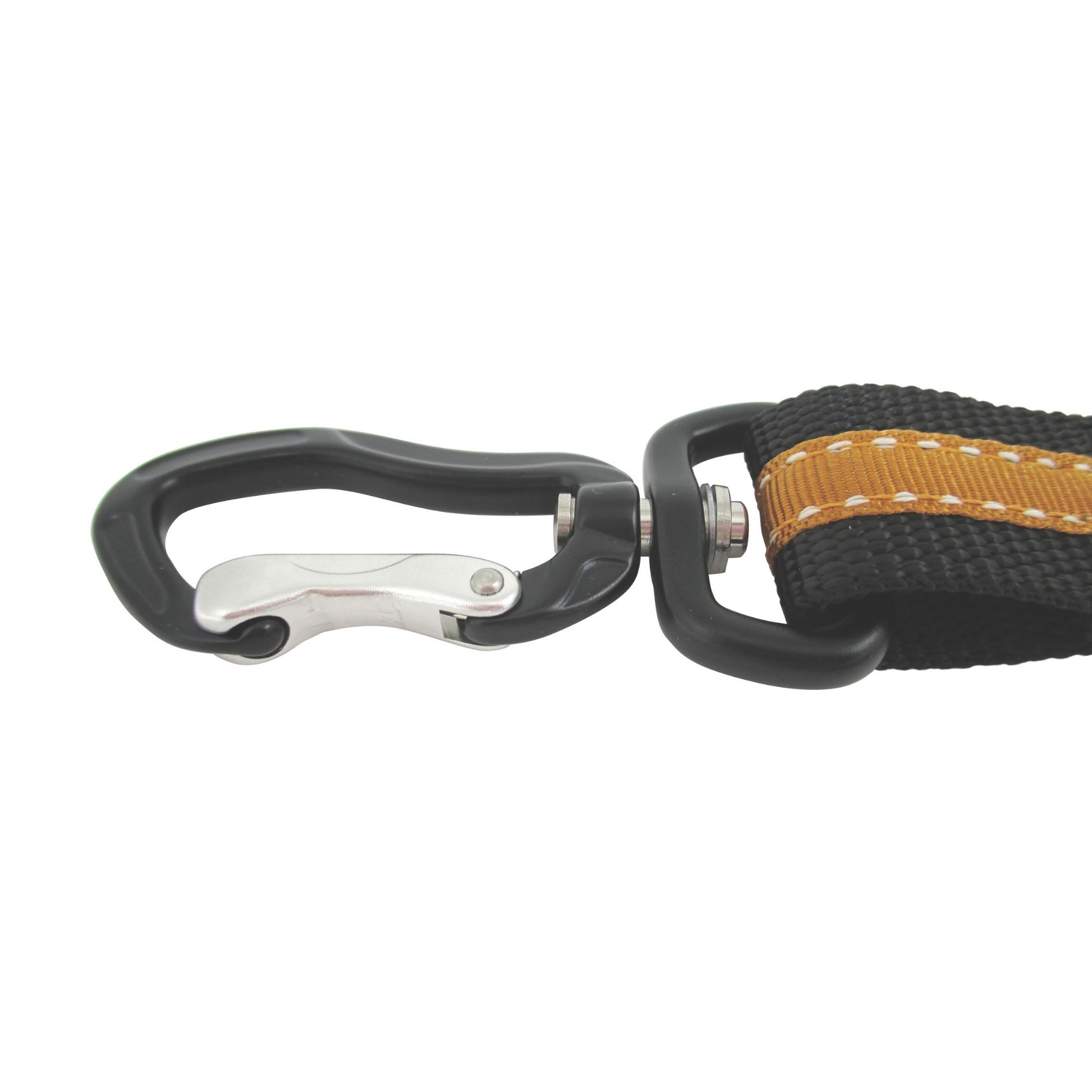 Kurgo Direct to Seatbelt Swivel Tether Orange
