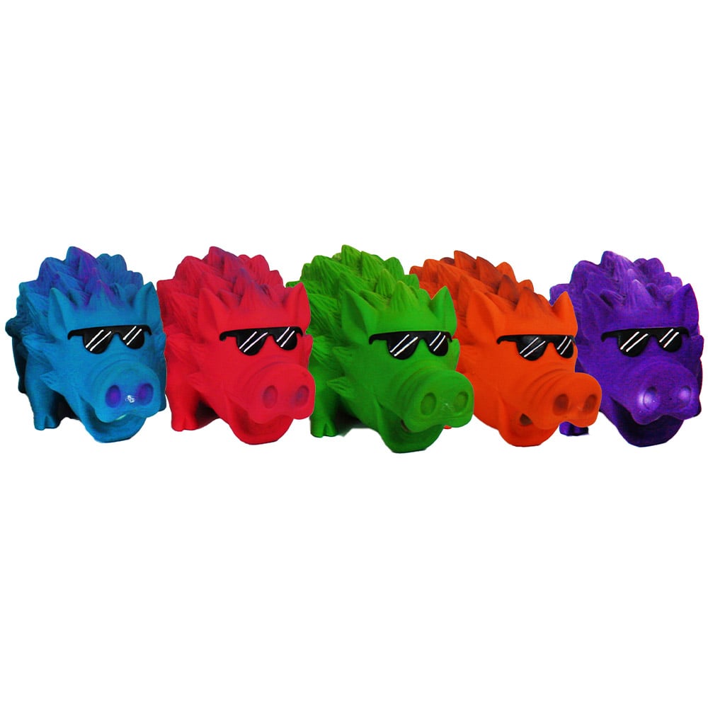 Latex stekelvarken met zonnebril