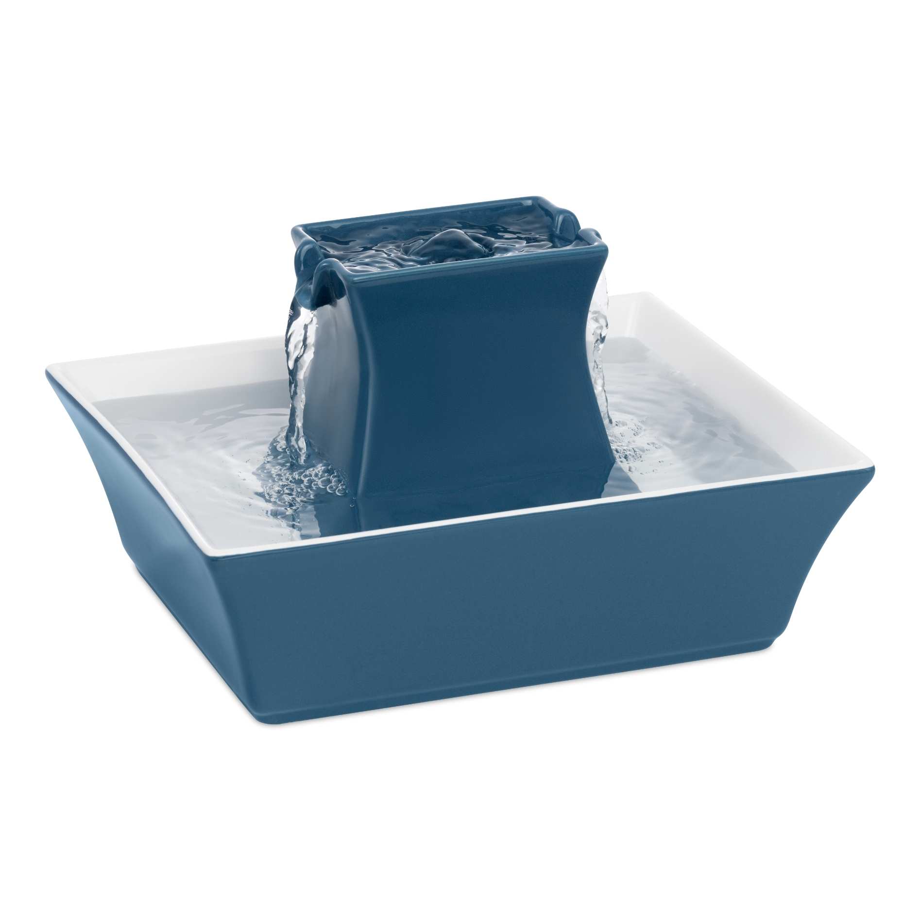 Fontaine pour animaux de compagnie pagode en céramique Drinkwell - Bleu