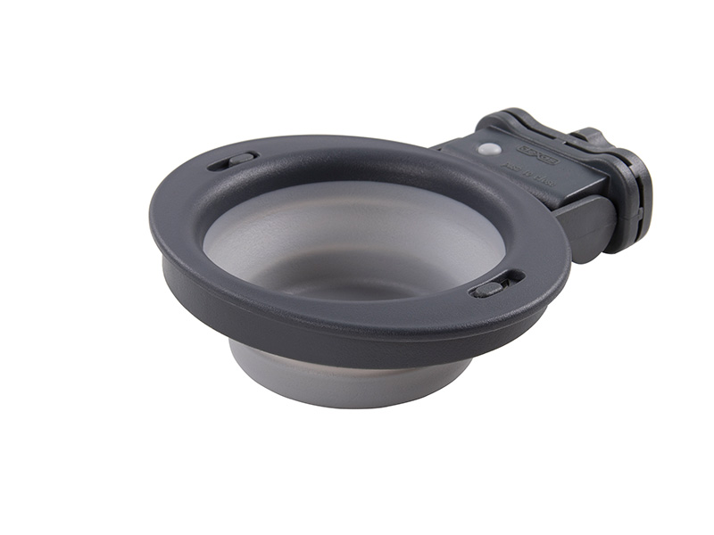 Collapsible Kennel Bowl , 1 Cup, Light Gray