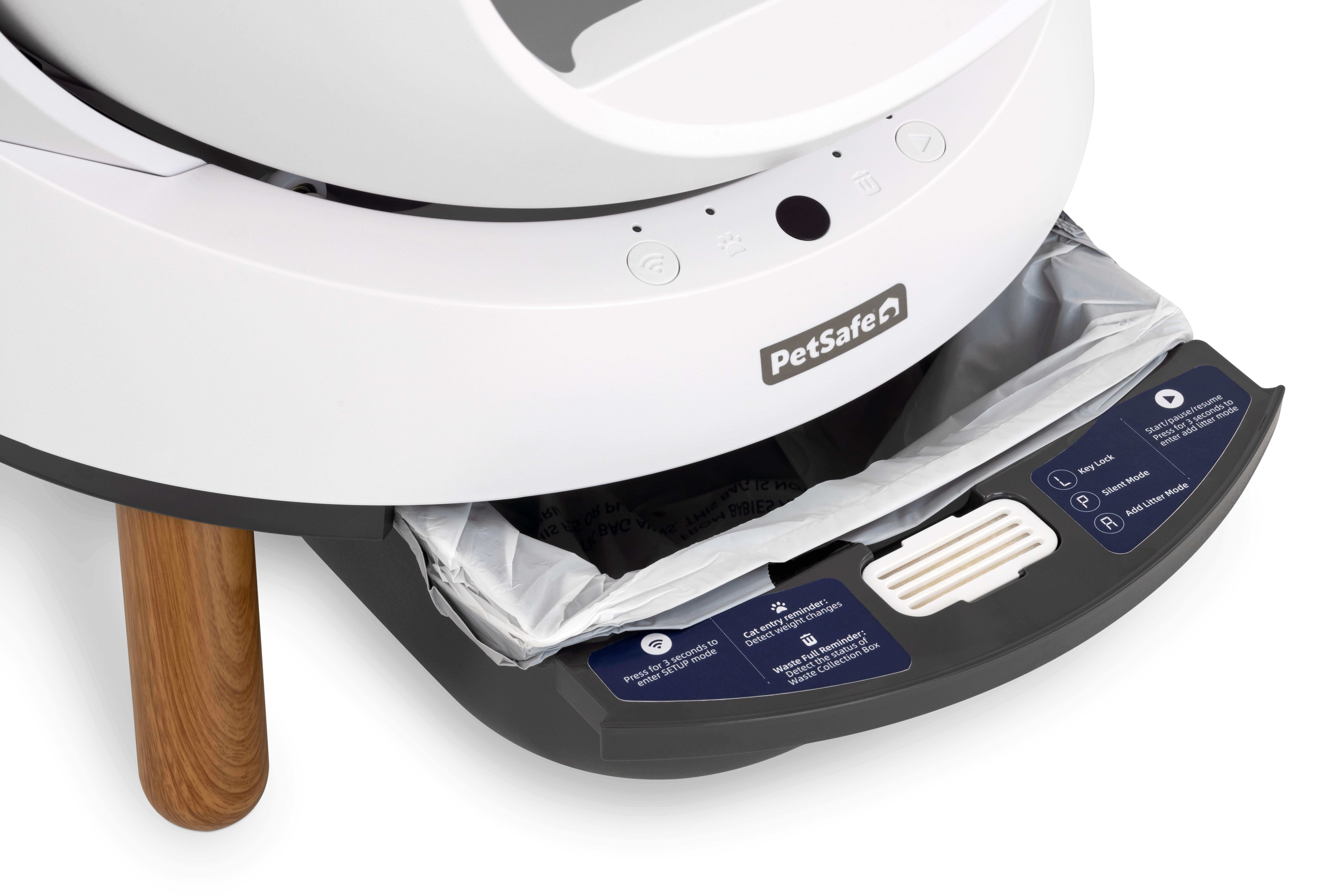 PetSafe® ScoopFree SmartSpin™ Self-Cleaning Litter Box - White