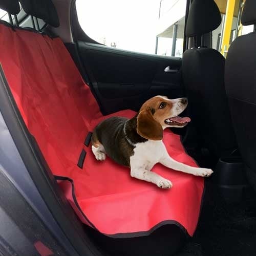 Housse de siège auto rouge foncé