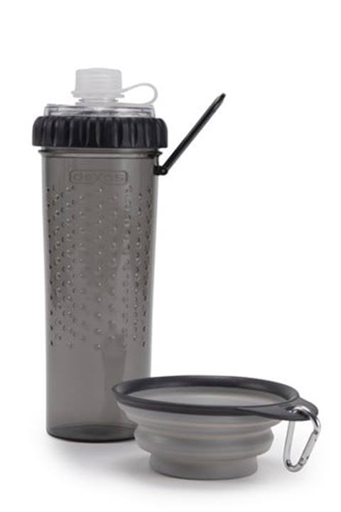 Snack-DuO with Companion Cup , Light Gray