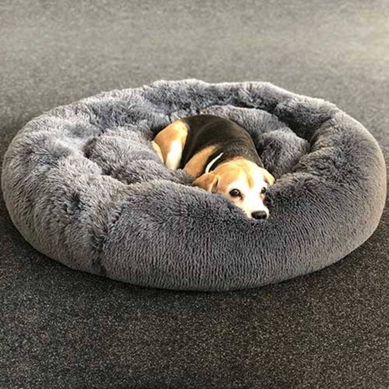 Dog Bed Cuddle Grey