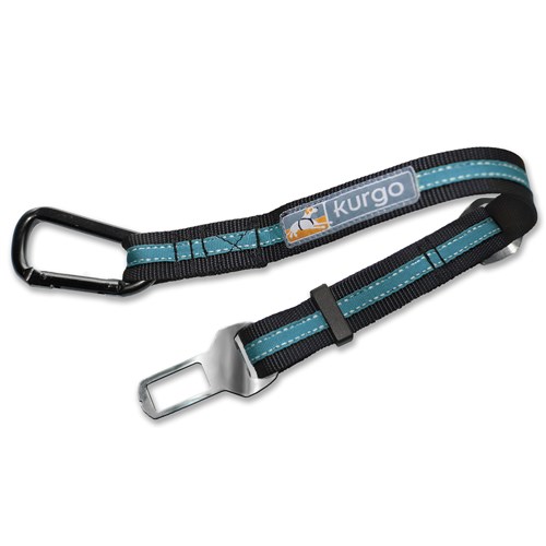 Kurgo Direct to Seatbelt Tether, Coastal Blue