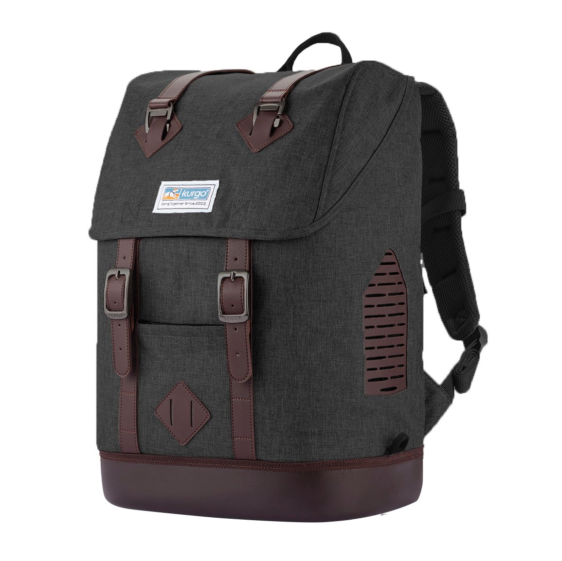 Kurgo Rucksack, Heather Black