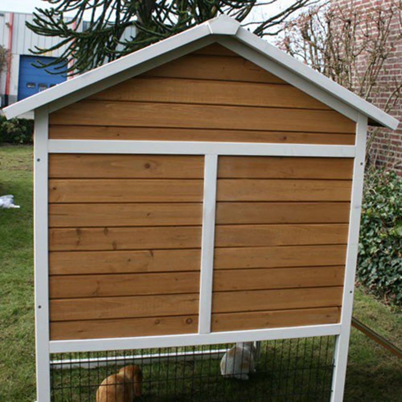 Konijnenhok Queens Castle ren rechts