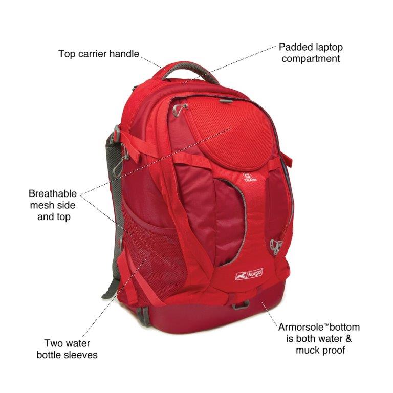 Kurgo G-Train Pack, Chili red