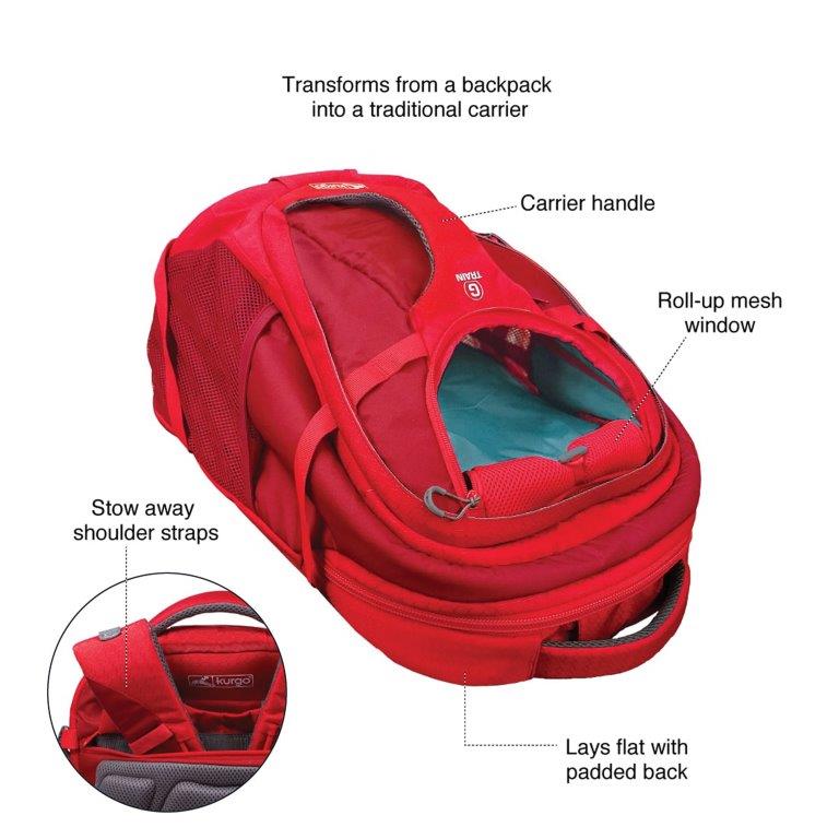 Kurgo G-Train Pack, Chili red