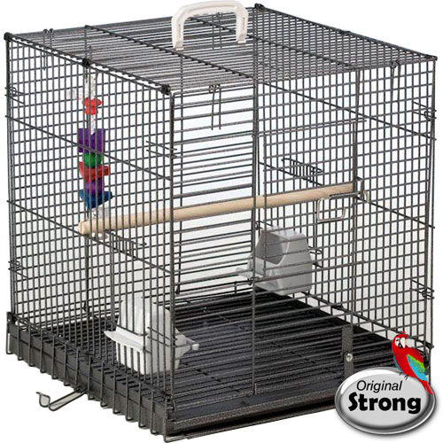 STRONG Transportkooi, zilverkleurig grijs
