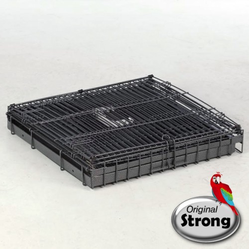 STRONG Transportkooi, zilverkleurig grijs