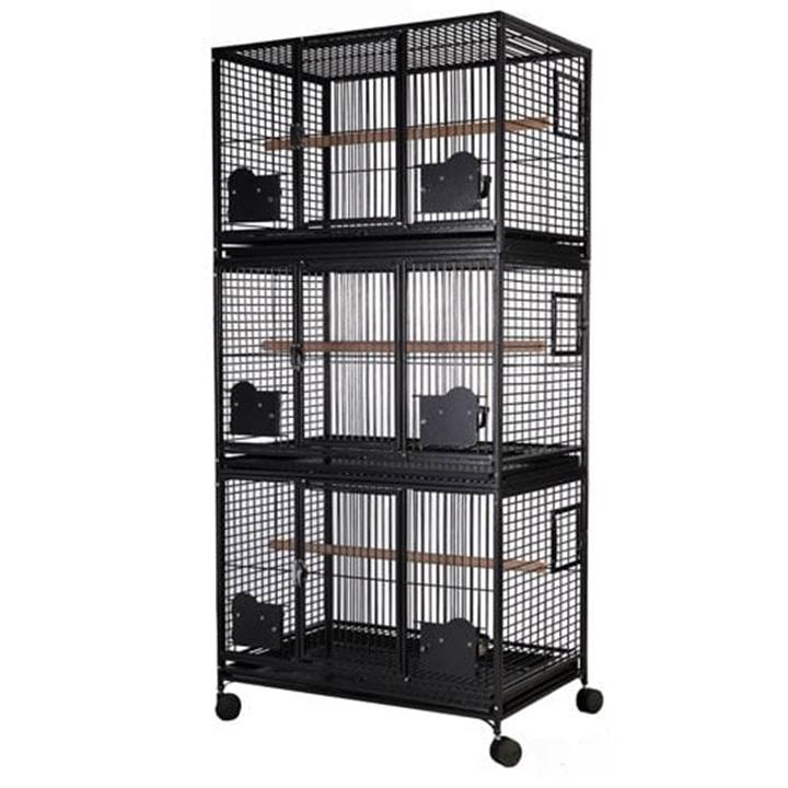 STRONG Birdcage Myra, 3 floors, silvertone grey