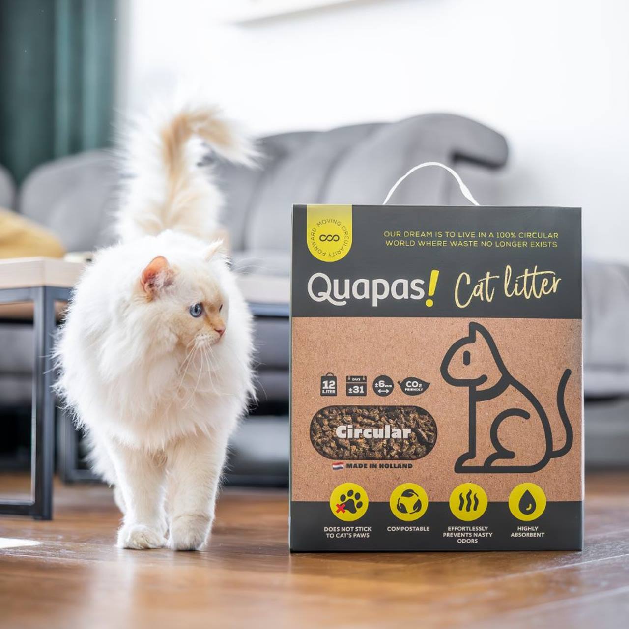 Quapas! Katzenstreu von Looop