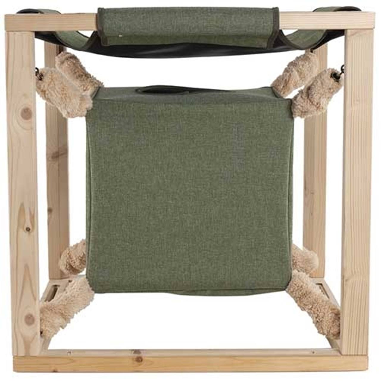 Quapas! Katzenwürfel mit Hängematte Grün