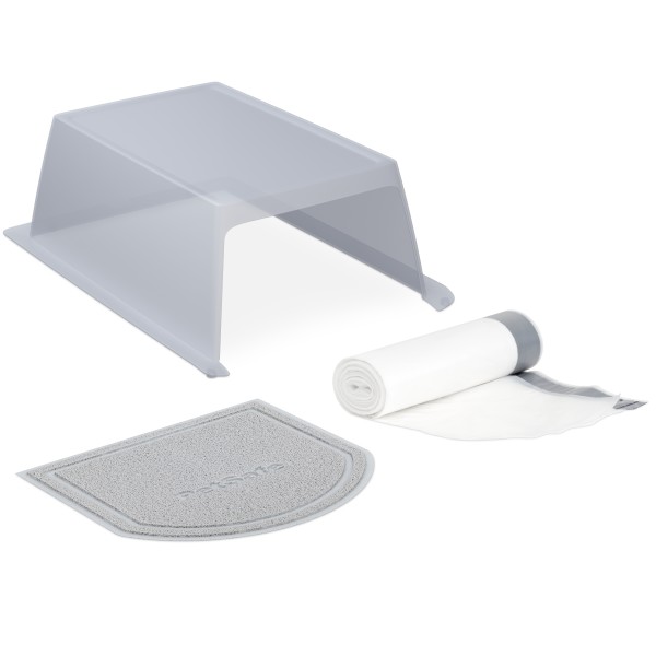 ScoopFree Clumping Litter  Box Hood & Accessory Bundle  (Brown Box)
